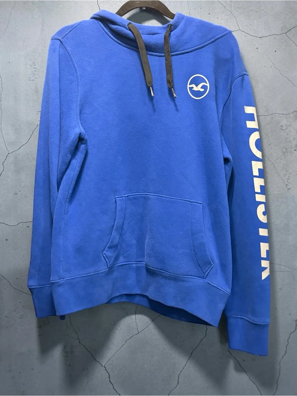 Hollister Royal Blue Crewneck Logo Pullover
